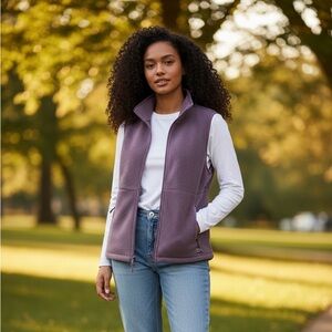 ONeill Womens Fleece Vest, Size Lg, Lavender, NWT